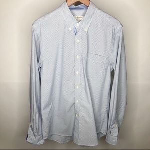 Club Room Polka Dot Slim Fit Button Down, Size S